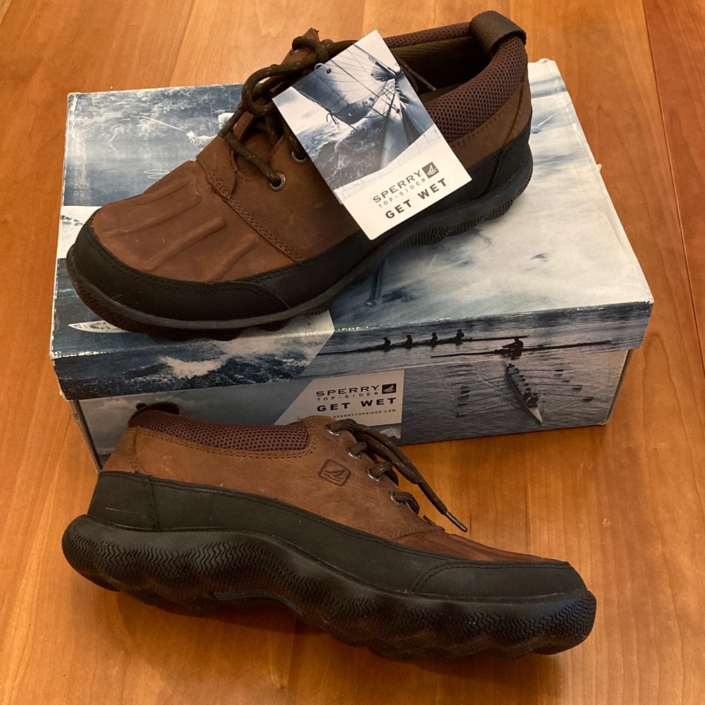 Sperry Men's 4 Eye Brown Waterproof Shoes